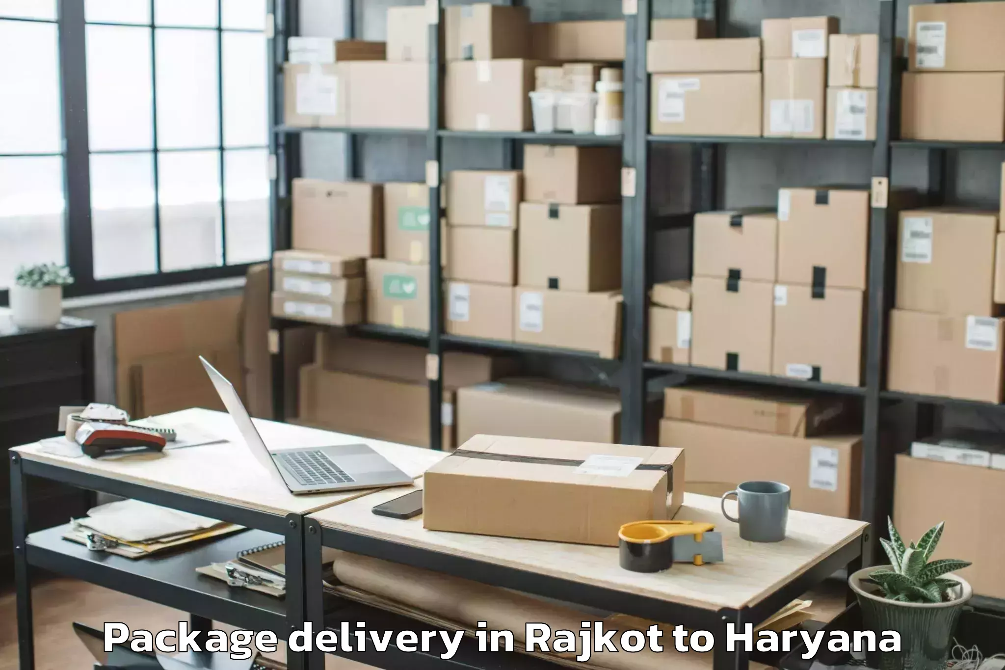 Reliable Rajkot to Gurgaon Central Mall Package Delivery